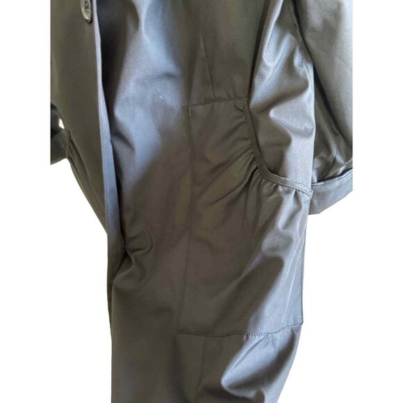 DENNIS BY DENNIS BRASSO COAT WN'S SZM BLK GRAY PYTHON LINING WINDBREAKER CITY - Picture 3 of 9